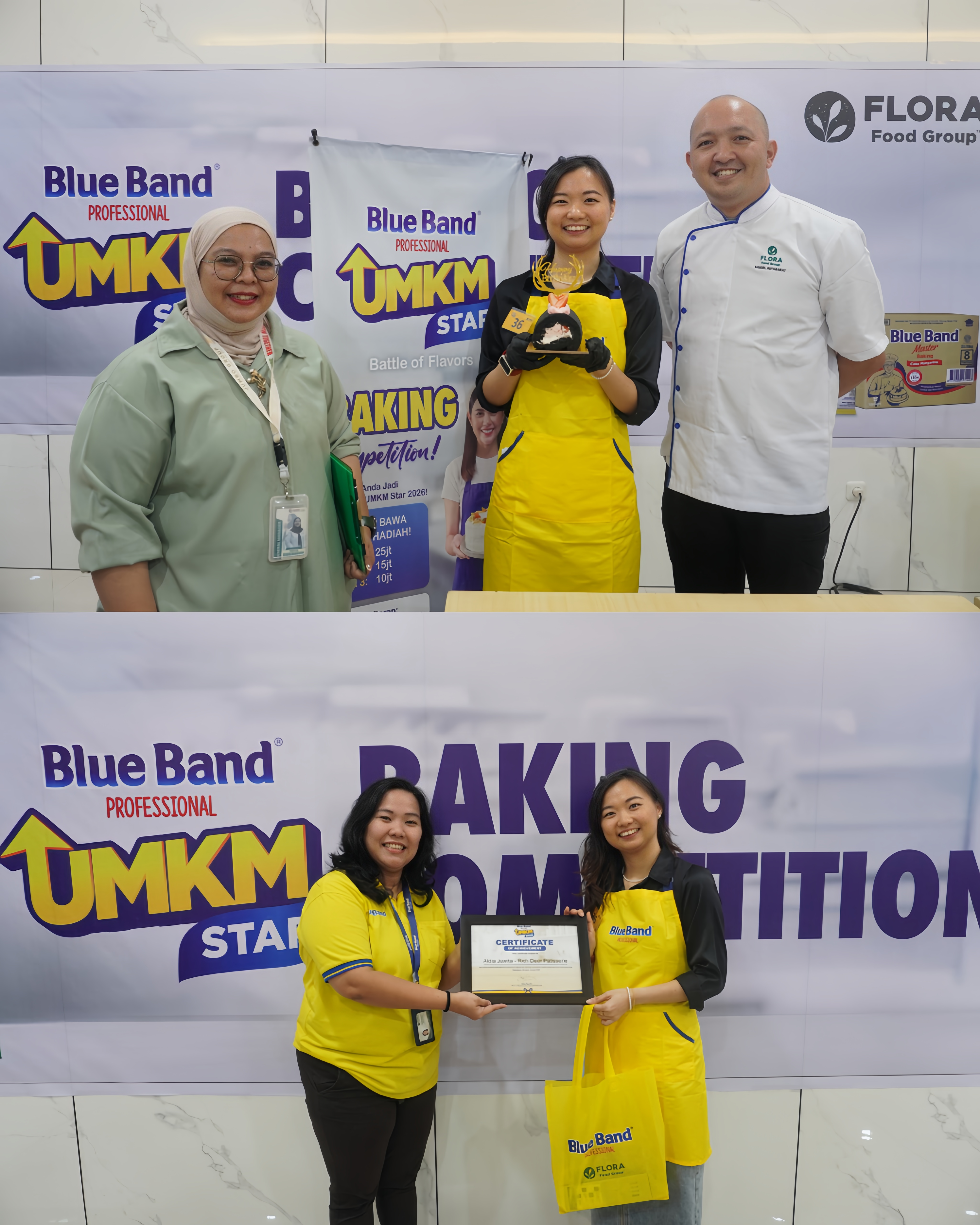 Penyerahan penghargaan BlueBand UMKM Star 2026